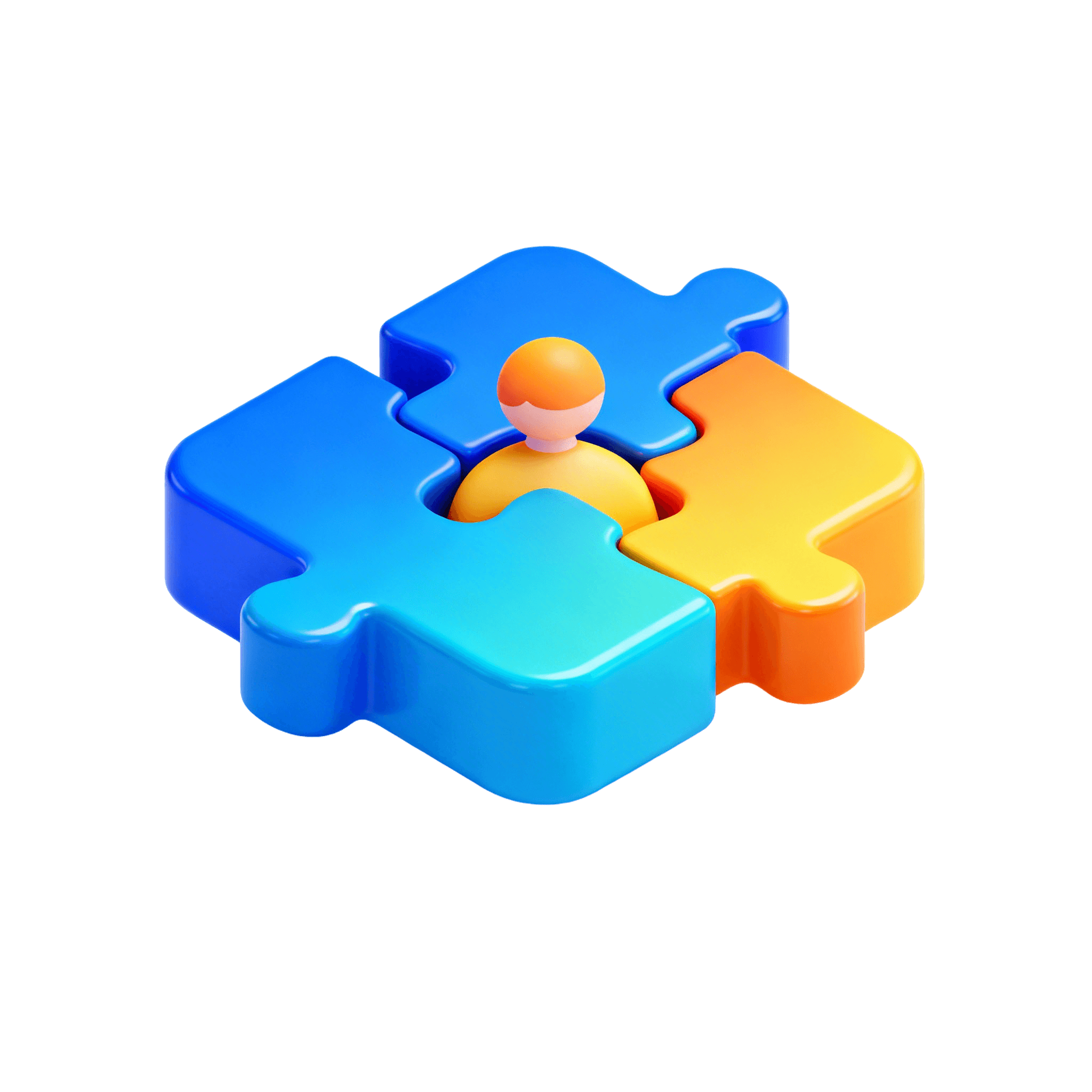 futuristic puzzle icon